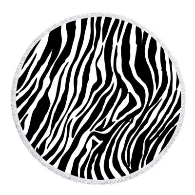 Animal Pattern Round Beach Towel Superfine Fiber Quick Dry