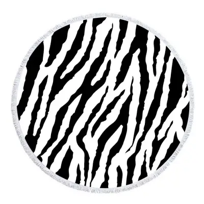 Animal Pattern Round Beach Towel Superfine Fiber Quick Dry
