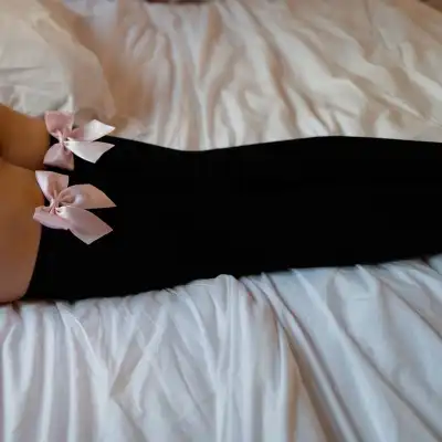Women Sexy See-through Bow Stockings