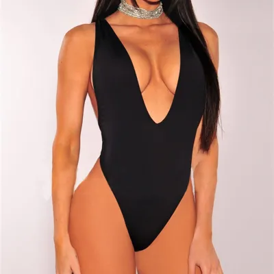 S-XL Women Blank Hot Camisole One-Piece Swimsuit