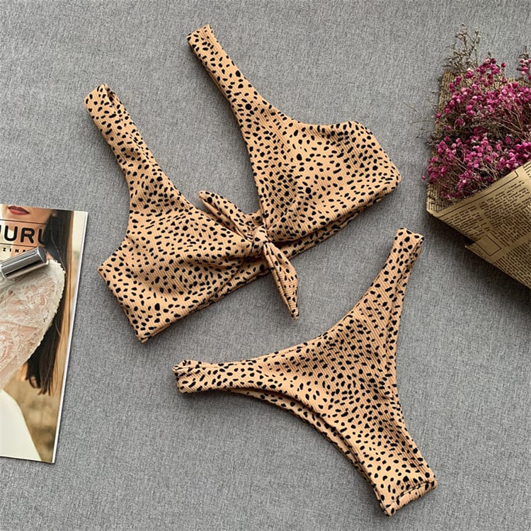 激安直営店 Leopard Fashion Women S-L Wholesale Print Swimsuit Backless 水着・ラッシュガード