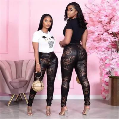 S-2XL Women Snakeskin Printed Leggings Urban Leisure