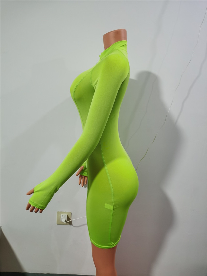 Wholesale S-XL Women Sexy Solid Color Long Sleeve Front