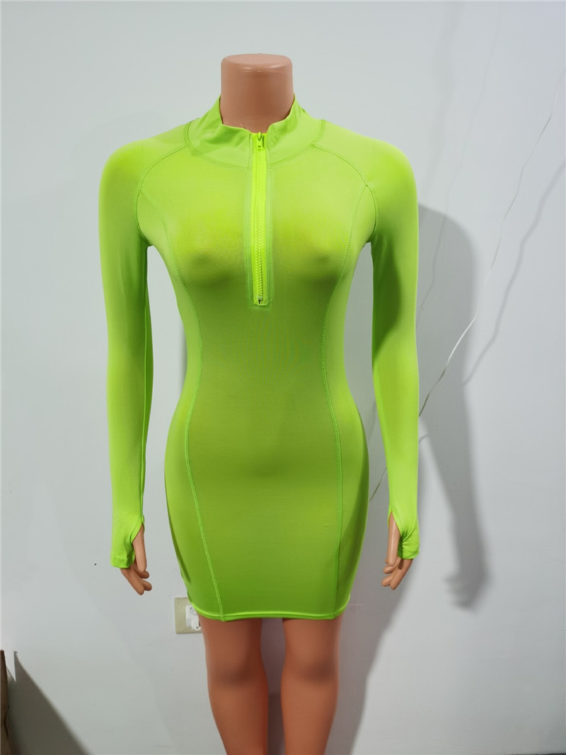Wholesale S-XL Women Sexy Solid Color Long Sleeve Front