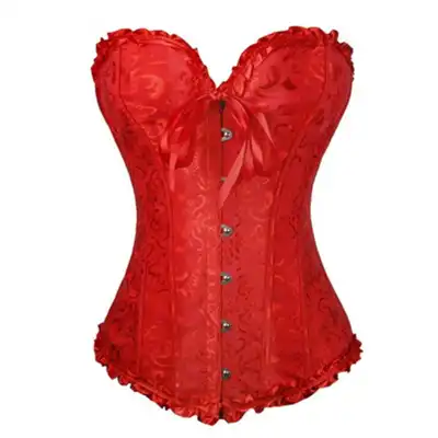 XS-6XL Women Vintage Single Breasted Lace-up Belly Corset Shapewear