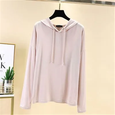 M-2XL Women Modal Loose Lounge Hoodie