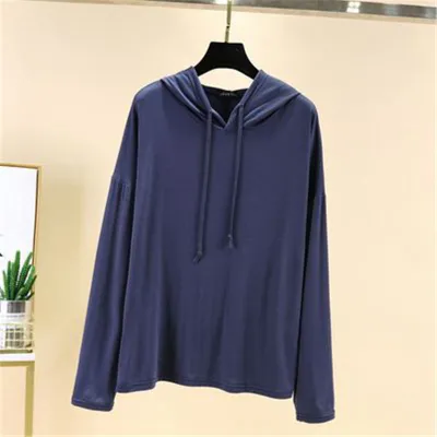 M-2XL Women Modal Loose Lounge Hoodie