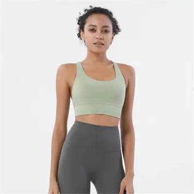 S-XL Women Crossed Strap Sports Tank Top