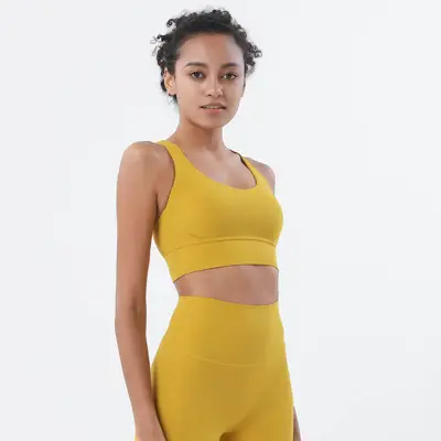 S-XL Women Crossed Strap Sports Tank Top