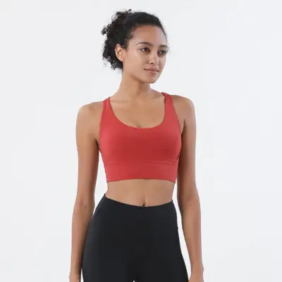 S-XL Women Crossed Strap Sports Tank Top