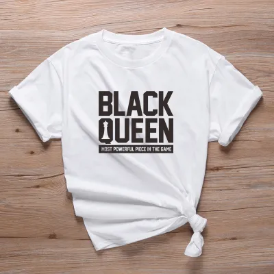 S-2XL Women Fashion Letter Slogan Printed Round Neck T-Shirt