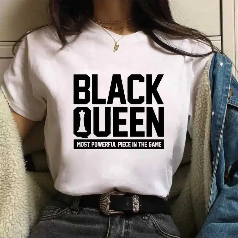 S-2XL Women Fashion Letter Slogan Printed Round Neck T-Shirt