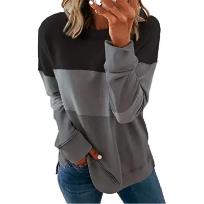 S-5XL Women Graffiti Printed Long Sleeve Top Urban Leisure