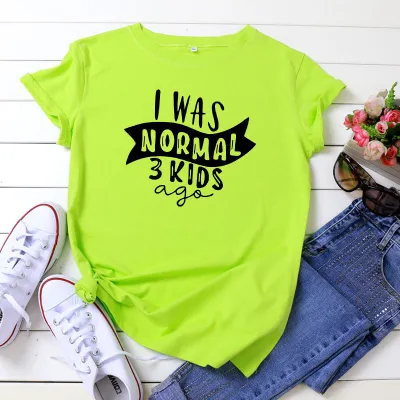 S-5XL Women Urban Leisure Letter Printing Cotton T-Shirts