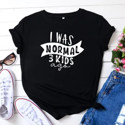 S-5XL Women Urban Leisure Letter Printing Cotton T-Shirts