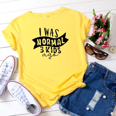 S-5XL Women Urban Leisure Letter Printing Cotton T-Shirts