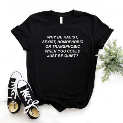 S-3XL Women Fashion Letter Slogan Printing Round-neck T-Shirts