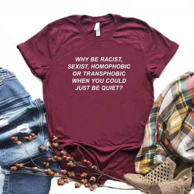 S-3XL Women Fashion Letter Slogan Printing Round-neck T-Shirts