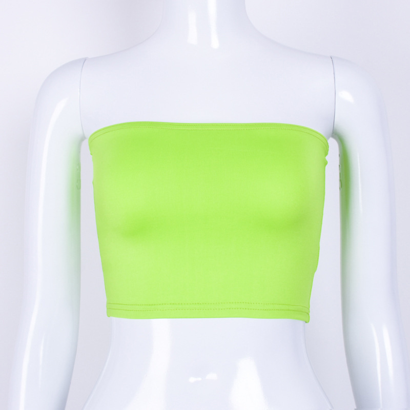 Neon green bandeau top online