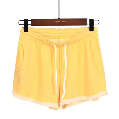 S-4XL Women Elastic High Waist Loose Plus Size Terry Shorts