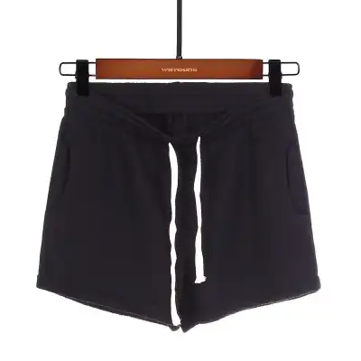 S-4XL Women Elastic High Waist Loose Plus Size Terry Shorts