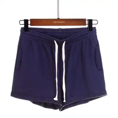 S-4XL Women Elastic High Waist Loose Plus Size Terry Shorts