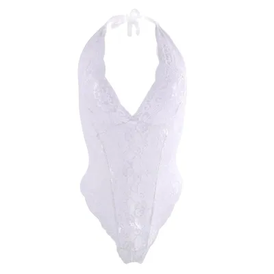 S-3XL Women See-through Lace Mesh Sexy Lingerie Bodysuit
