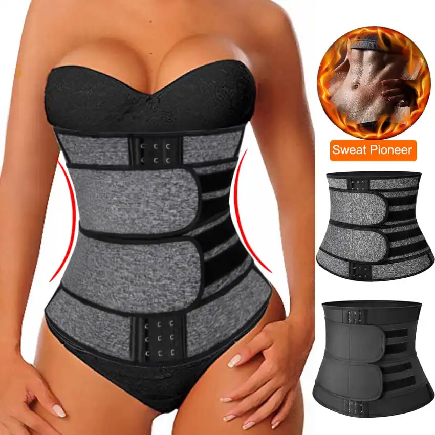 S-3XL Women Neoprene Sauna Waist Trainer Corset Sweat Belt