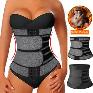 S-3XL Women Neoprene Sauna Waist Trainer Corset Sweat Belt