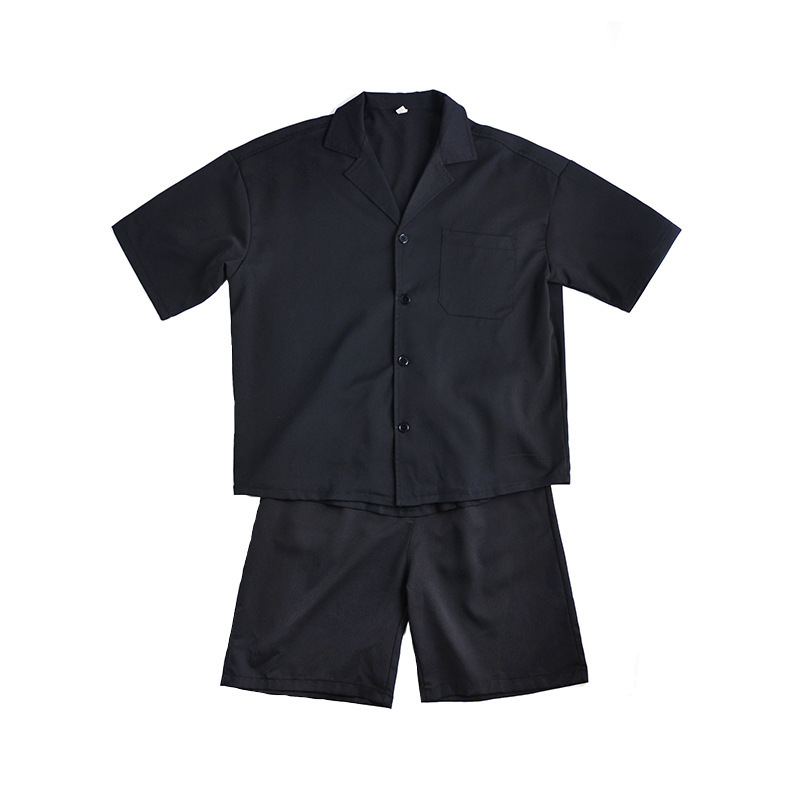 [COSYHARU公式]Luite Two-Pocket Short-Sleeved Shirt two stripe collar short sleeved T-shirt - COSYHARU | 60