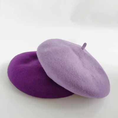 Women Chic Solid Color All-match Berets Hat