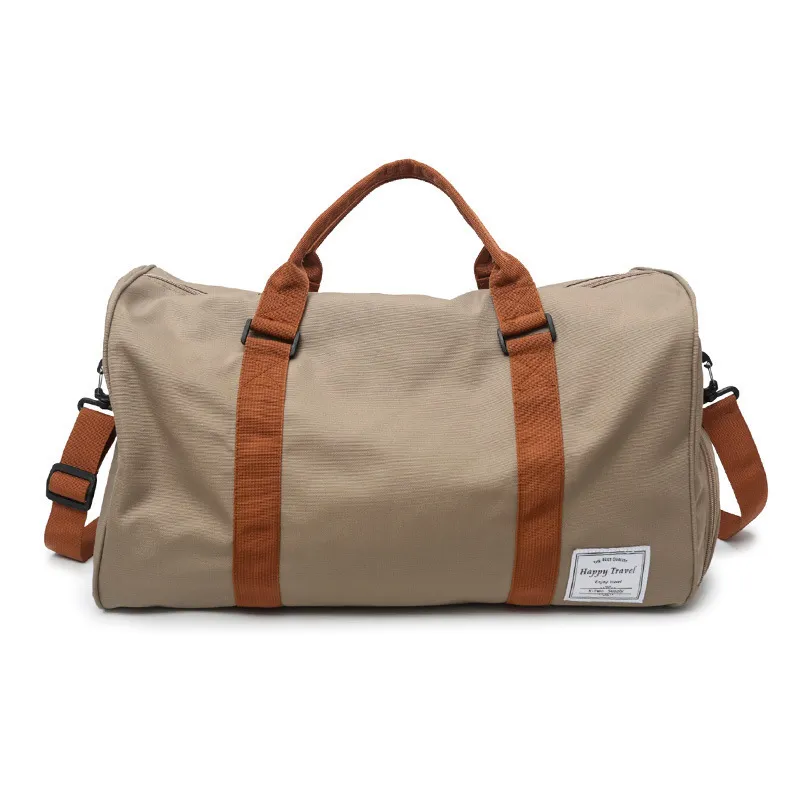 Women Casual Color Blocking Canvas Large Capacity Square Shoulder Bag