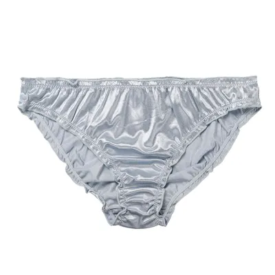 Women Basic Low Waist Soft Comfortable Solid Color Ruffled Panty