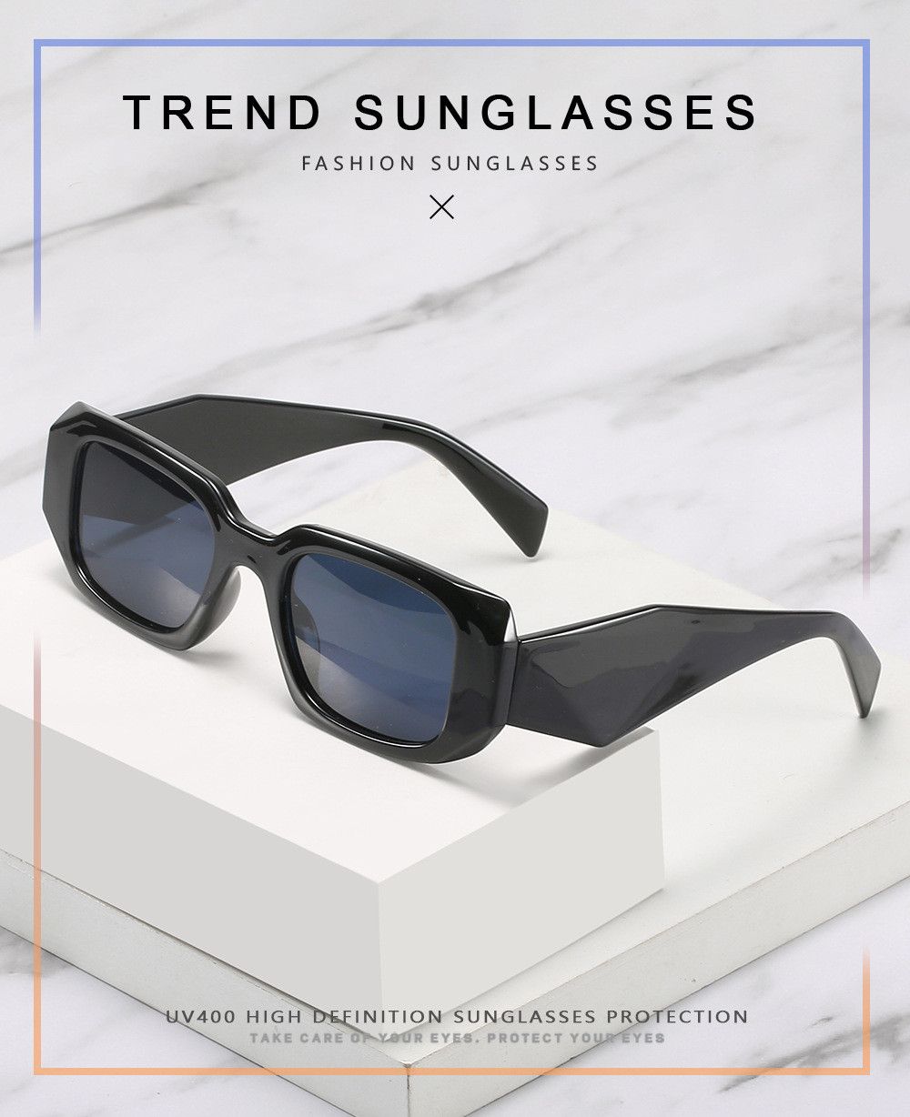 Wholesale Lovers Fashion Square Frame Solid Color All-match