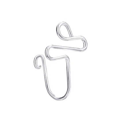 Simple Geometric Opening Design Copper Nose Ring Without Piercing Unisex Body Jewelry