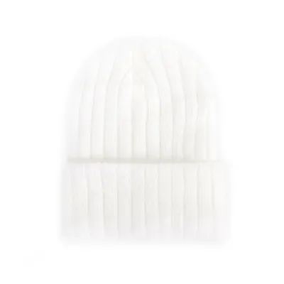 Kids Simple Solid Color Cotton Wool Warm Dome Hat Unisex Beanie