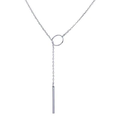 Simple Pendant Ring Design Alloy Necklace for Women Geometric