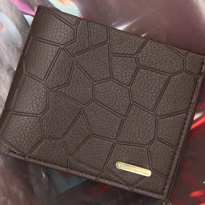 Men Vintage Solid Color Large-Capacity Coin Wallet PU Leather