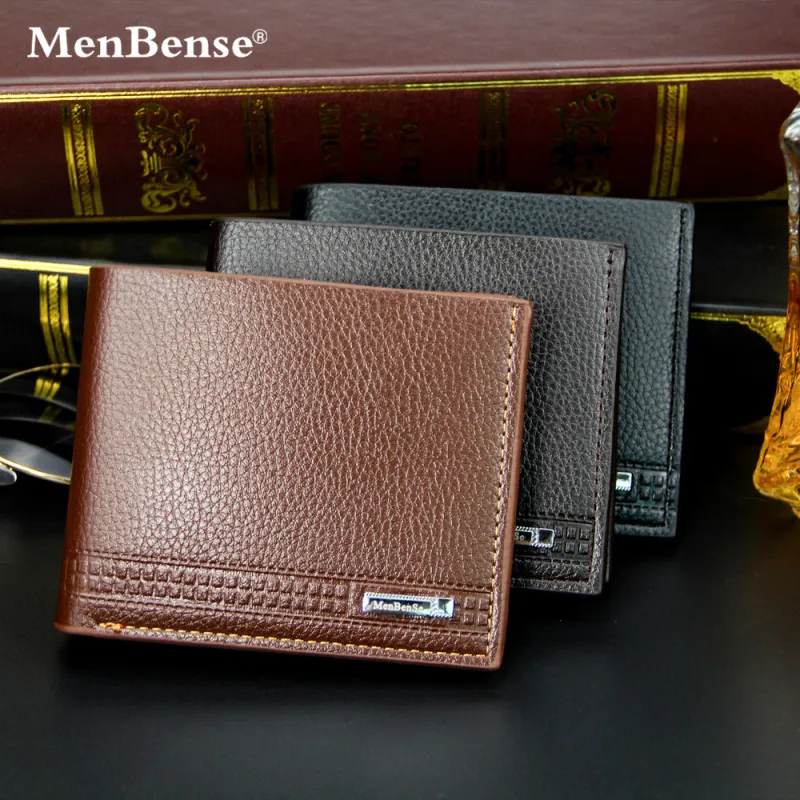 Men Vintage Solid Color Large-Capacity Coin Wallet PU Leather