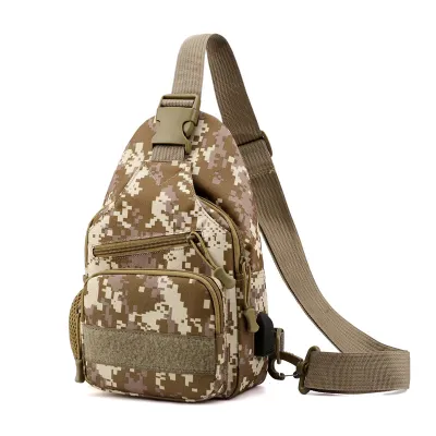 Men Camouflage Chest Bag Outdoor Waterproof Oxford Mountaineering Shoulder Bag