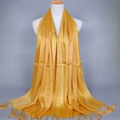 Women Vintage Color Blocking Tassels Design Cotton Plaid Scarf