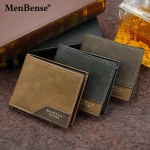 Frosted Multi-Card Large Capacity Short PU Leather Men Wallet