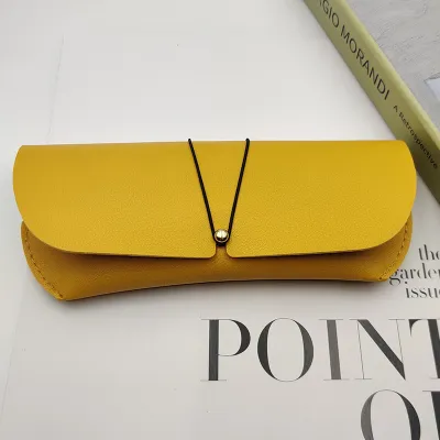 Simple Solid Color Sunglasses Portable Glasses Case PVC