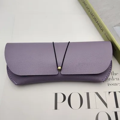 Simple Solid Color Sunglasses Portable Glasses Case PVC
