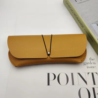 Simple Solid Color Sunglasses Portable Glasses Case PVC