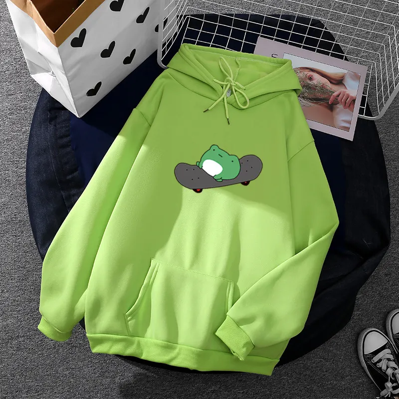 Women Casual Graphic Print Long Sleeve Loose Pocket Hoodie