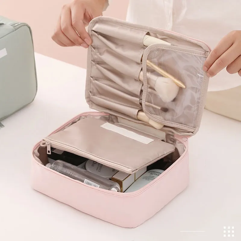 Korean Style Nylon Cosmetic Storage Travel Bag Portable