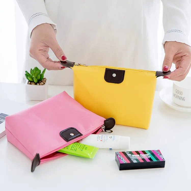 Large Capacity Waterproof Cosmetic Bag Travel Wash Storage Bag Simple Modern Nylon