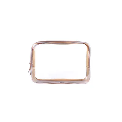 Transparent PVC Cosmetic Bag Large Capacity Waterproof Travel Makeup Pouch