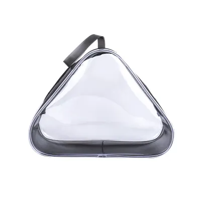 PVC Zipper Travel Waterproof Transparent Triangle Cosmetic Bag Makeup Pouch